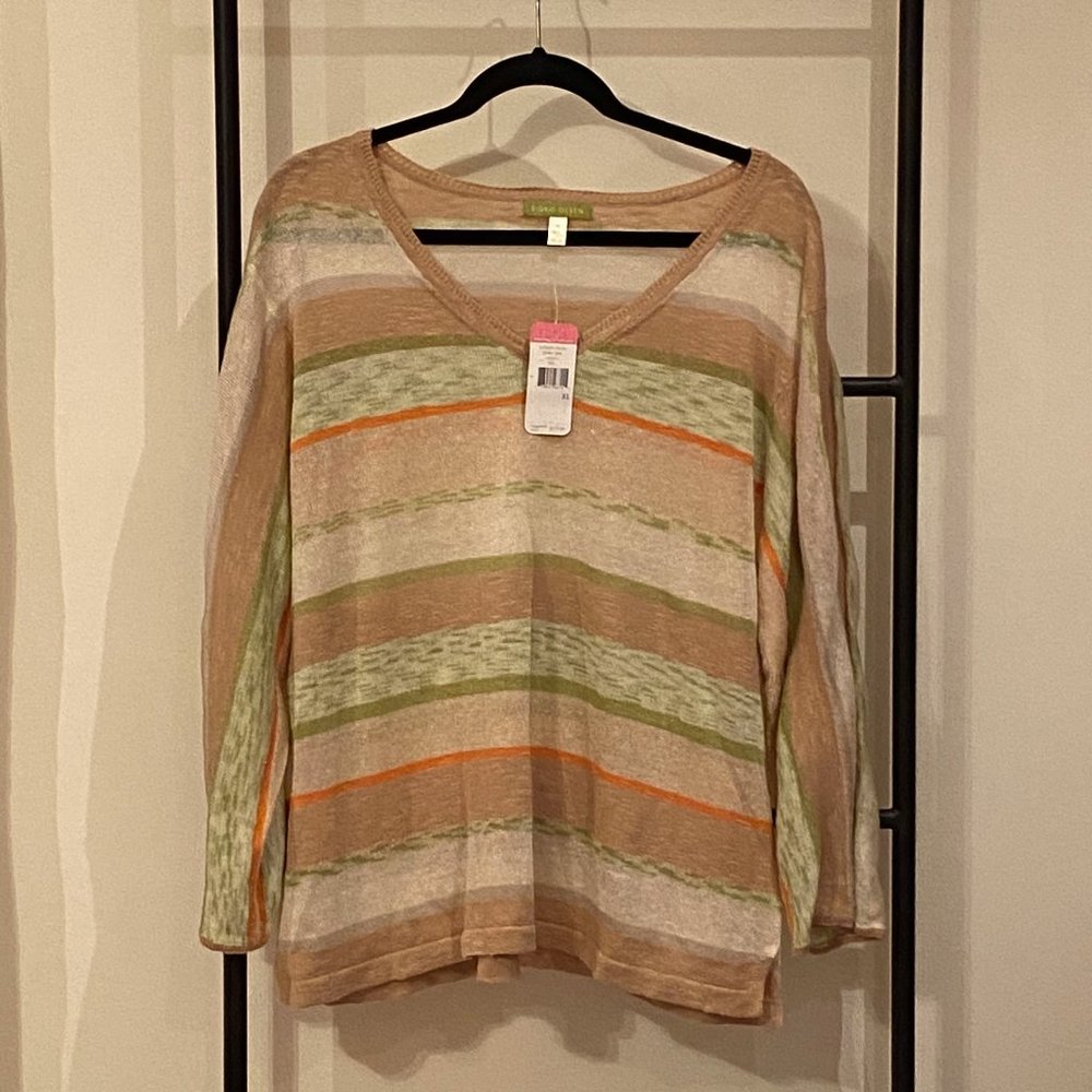 Sigrid Olsen Linen Blend Sweater